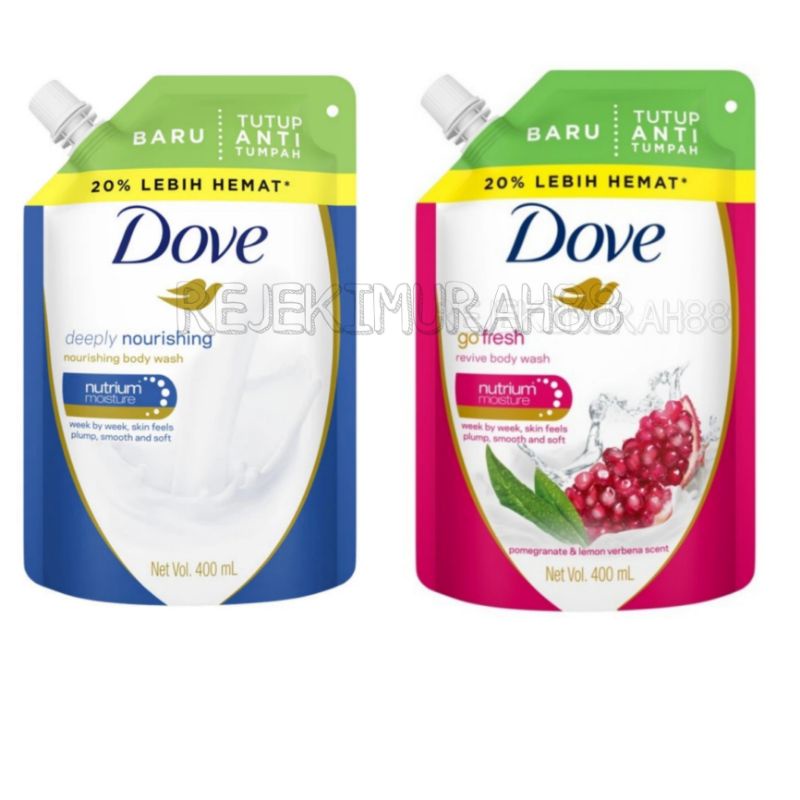 Dove Body wash Deeply Nourishing/Go Fresh 400ml