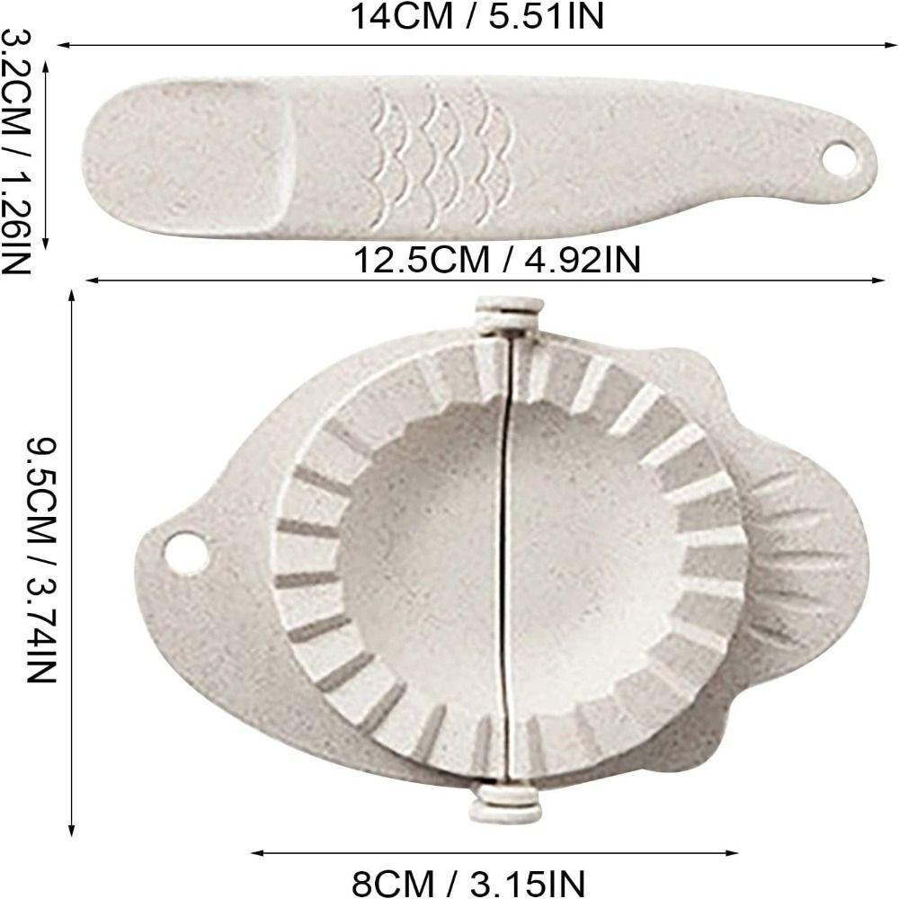 Solighter Dumpling Maker Warna Biru DIY Mudah Digunakan Alat Pembuat Pangsit Plastik