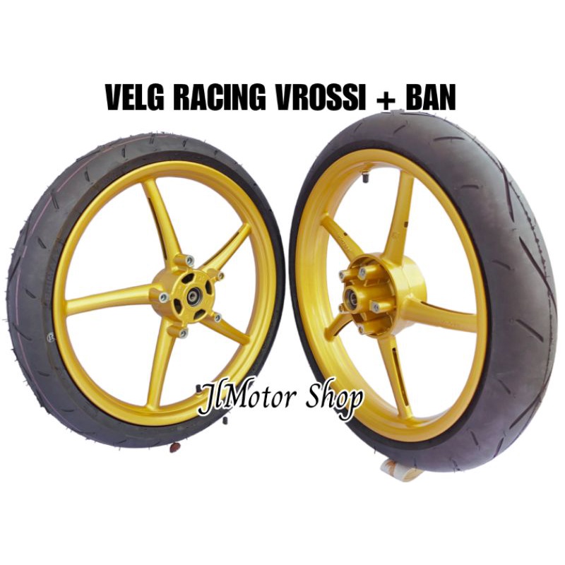 VELG RACING MODEL RCB RXKING VIXION NEW NVA NVL 150 JUPITER MX KING 150 SONIC 150 ALL NEW VIXION 150  PALANG 5 10 RING 17 + BAN DONAT VROSSI