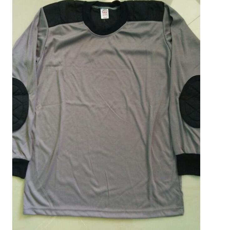 "GW.18Oc22p" kaos polos lengan panjang abu polisi