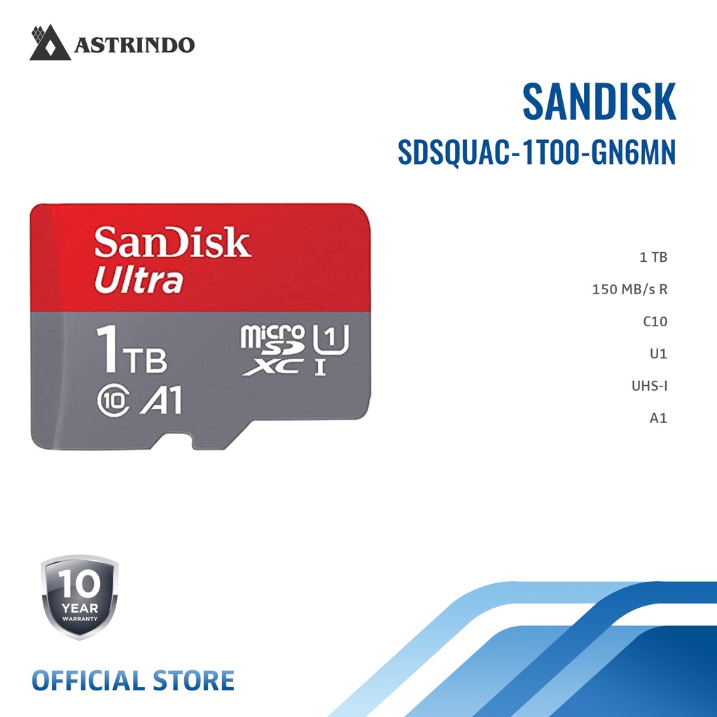 Sandisk Ultra Micro SDXC 1 TB (SDSQUAC-1T00-GN6MN)