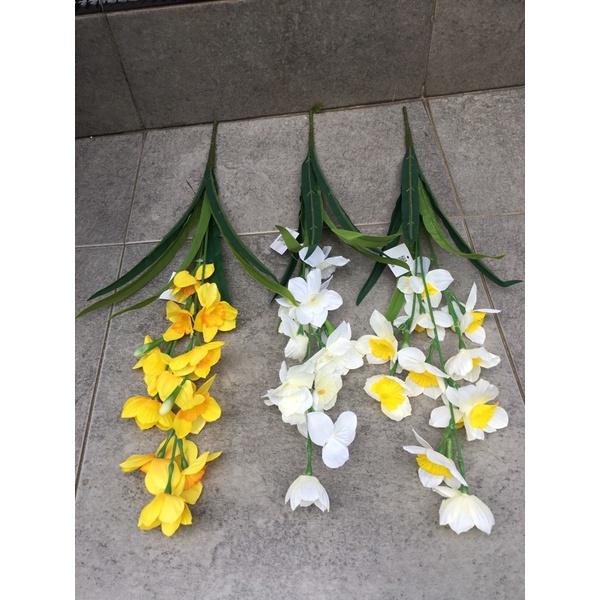 bunga anggrek daun artificial import murah