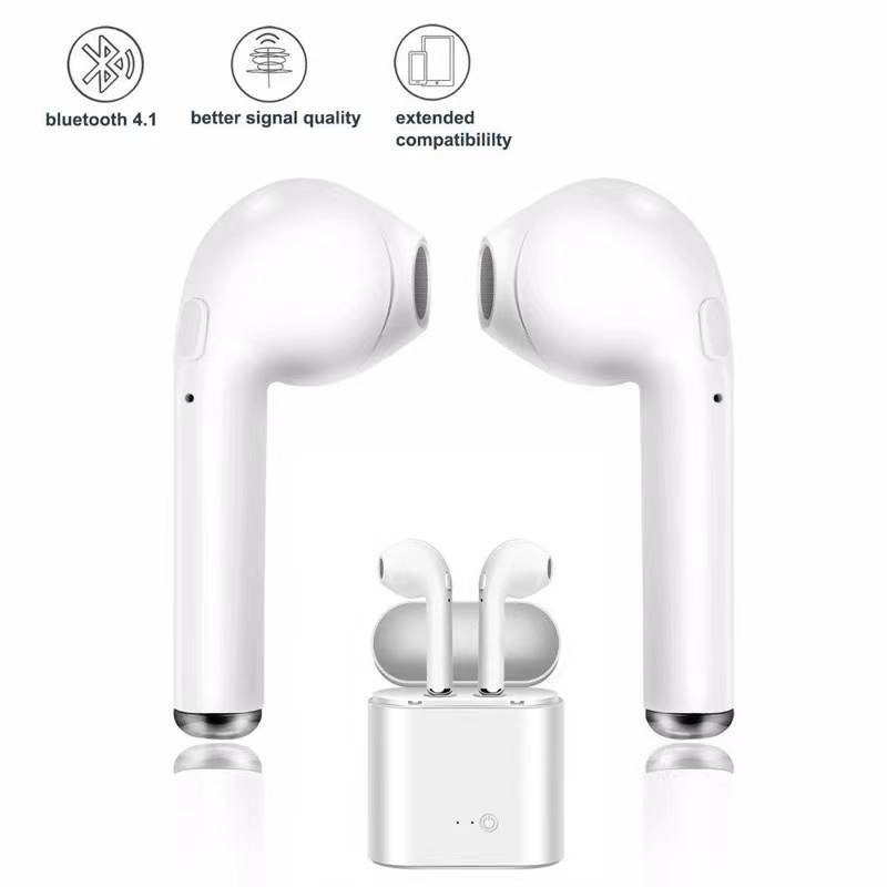 Wireless StereoHeadset Bluetooth I7S TWS Versi 5.0 Sport True Wireless Earphone i7S Handsfree i7s twsheavy bass