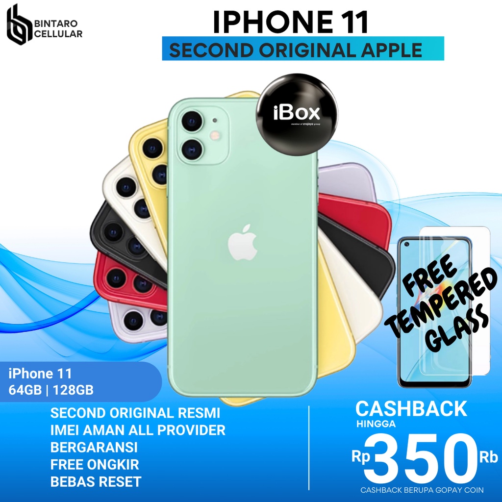 iPhone 11 64GB Second Garansi Resmi Fullset