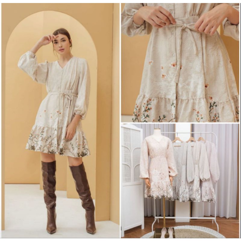 GARDENIA TUNIC & DRESS / Tunik Bunga Bunga / Tunik Motif / Dress / Midi Dress