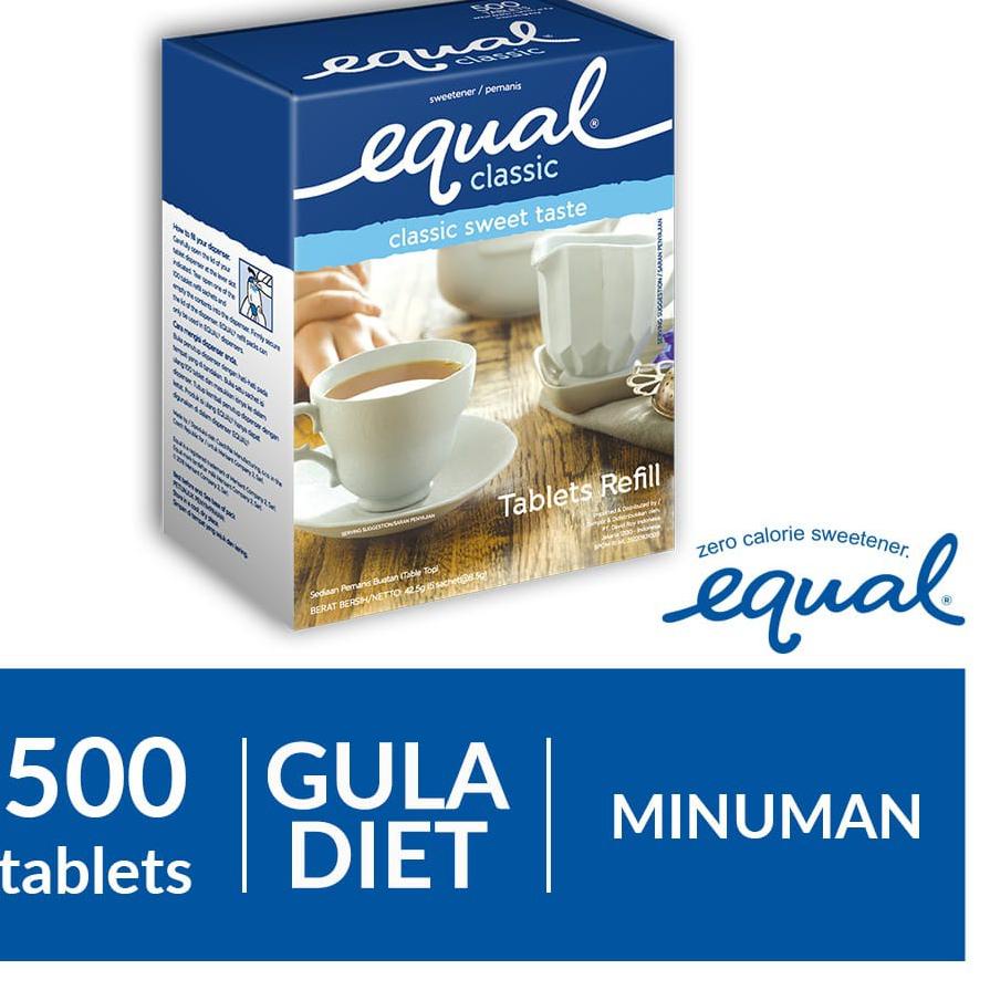 

✨Original✨ Equal Classic Gula Diet Pemanis nolKalori - 50 Tablets gas !!