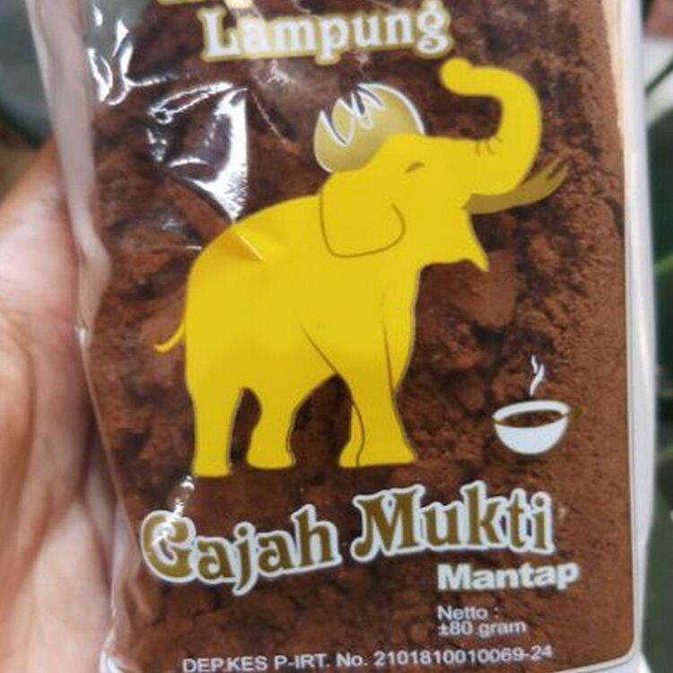 200 gram KOPI TUBRUK LAMPUNG CAP GAJAH MUKTI RASA PALING MANTAP