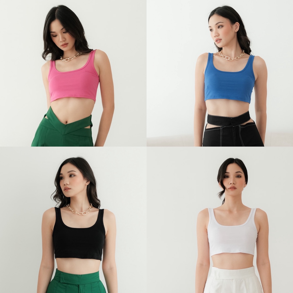 [TAVIA] ROXY CROP TANKTOP / BRALETTE CAMISOLE / KAMISOL /  CAMISOLE TANKTOP / CROP TOP