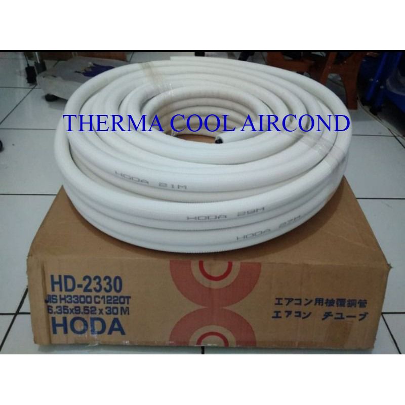 HODA pipa AC 1,5/2PK 1/4×1/2 tebal original hoda harga per meter