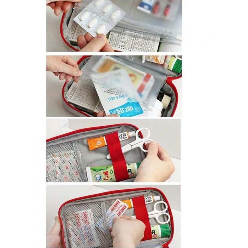 fpk Pouch Tas Obat P3K || Perlengkapan Rumah Organizer Tempat Penyimpanan Obat Grosir Supplier Baran