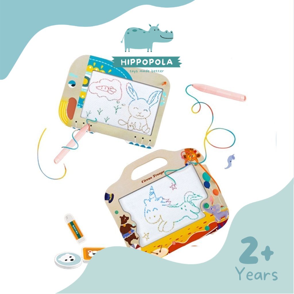 

Hippopola Mainan Edukasi Anak 2 Tahun Papan Tulis Magnetik Portabel Untuk Menulis Menggambar Mewarnai Bisa Dihapus