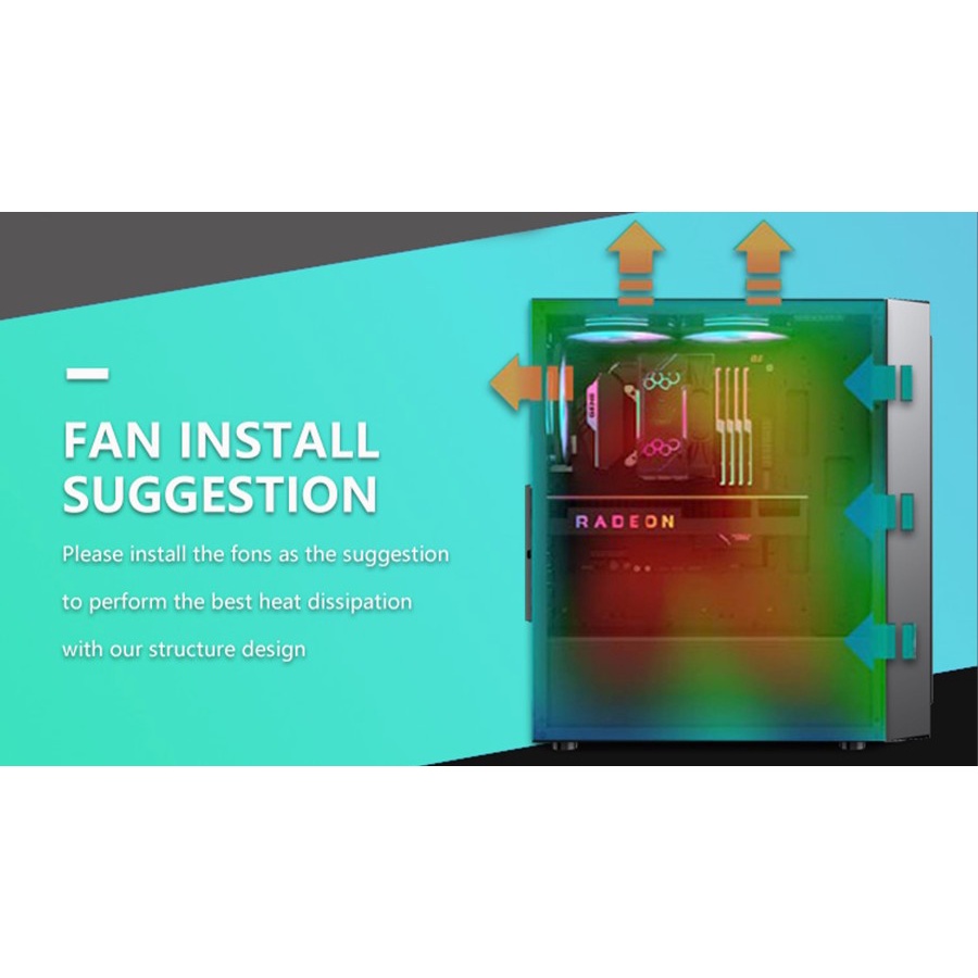 Casing VenomRX ISKANDER - Micro ATX Temper Glass