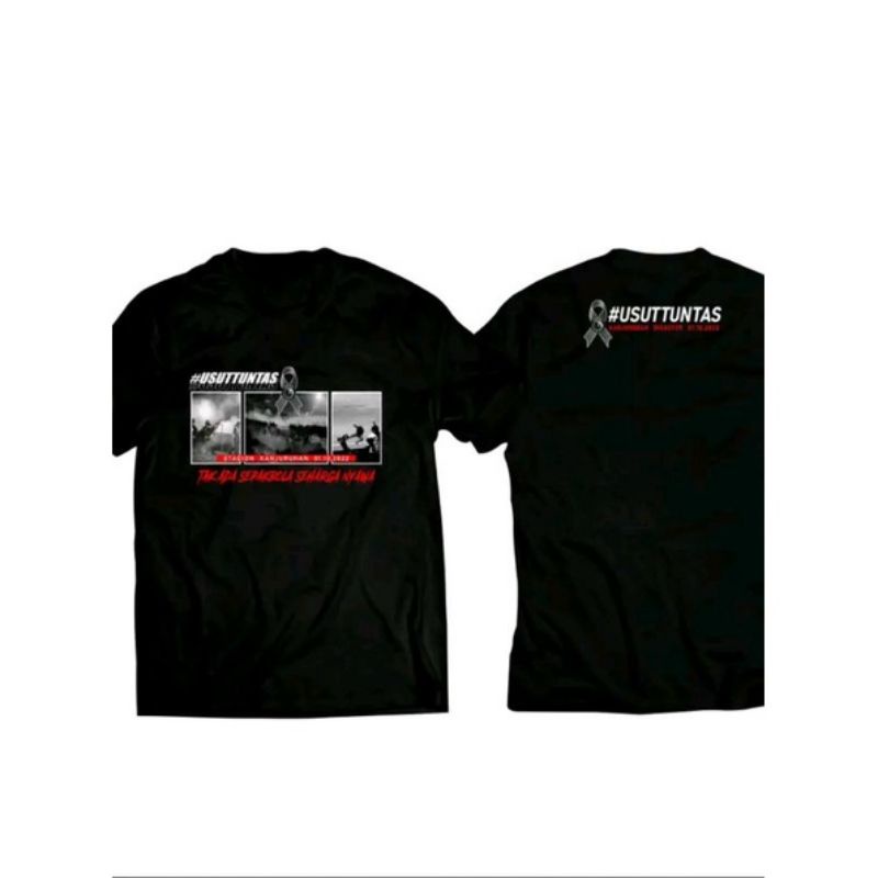 kaos usut tuntas 01/10/2023 kanjuruhan Arema all size M L XL XXL XXXL