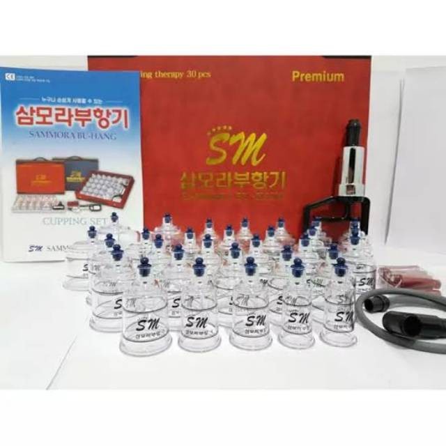 Alat Bekam 30 Kop Angin Sammora Premium Bahan Tebal Bisa Direbus