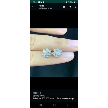 Anting Royok berlian eropa