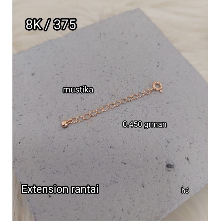 Extension rantai kalung / gelang 8K / 375