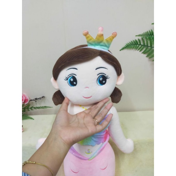 Boneka Mermaid Pelangi Size 24&quot;/60cm/boneka putri duyung/boneka anak perempuan/boneka anak lucu