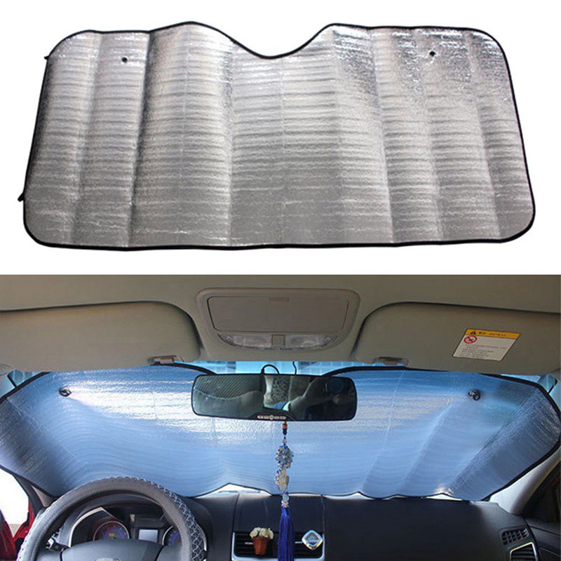 Sun Visor Kaca Depan Mobil Reflektif Ukuran 130x60cm