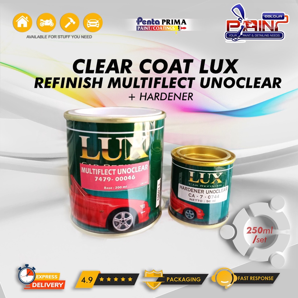 Clear Coat Lux Refinish Multiflect Unoclear 250ml