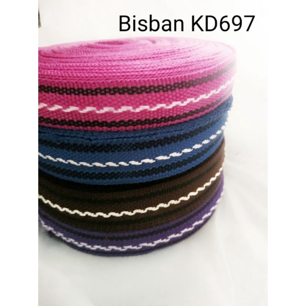 bisban tali webbing KD697 ukuran 2  cm 1 rol panjang  20 meter