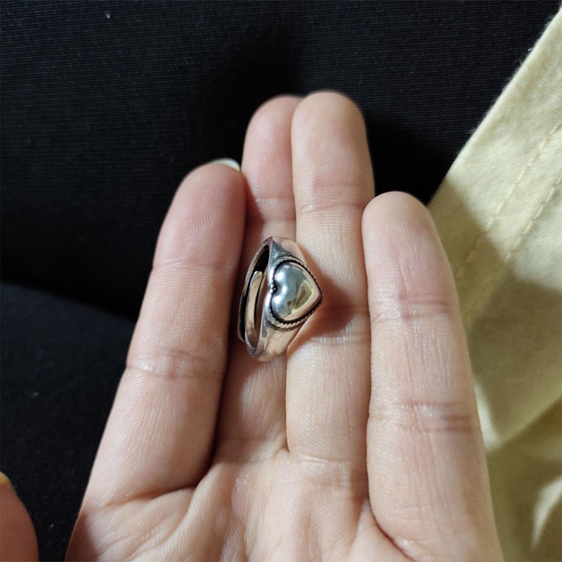 Fancyqube 4pcs / Set Cincin Model Terbuka Dapat Disesuaikan Warna Silver Gaya Retro Vintage Untuk Wanita