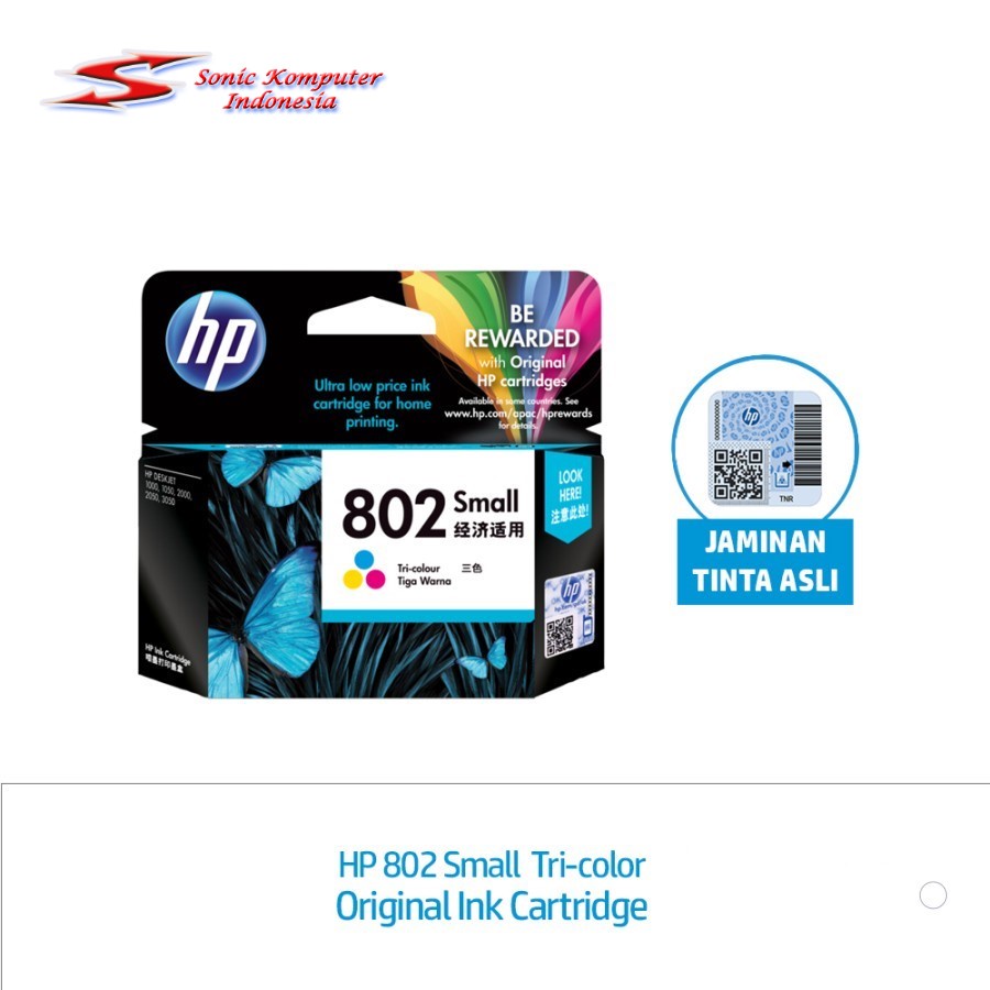 Katrid Printer HP 802 Color Small Original Cartridge HP Expired