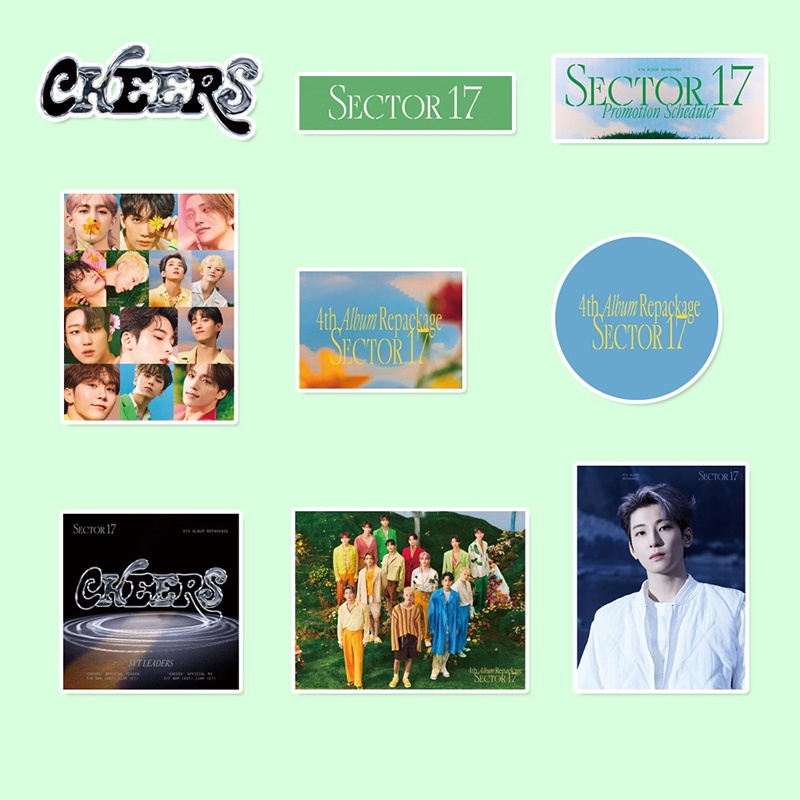 92pcs / set Stiker SEVENTEEN 17 Foto Untuk Diary / Koper