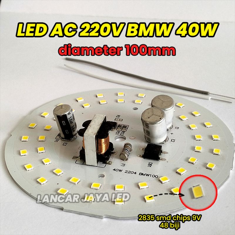 Led ac bmw 40W D-100mm