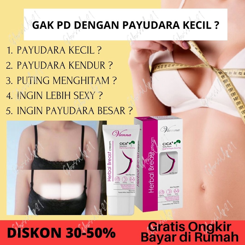 PEMBESAR PAYUDARA CREAM PENGENCANG PAYUDARA - VIENNA HERBAL BREAST ORIGINAL  BPOM