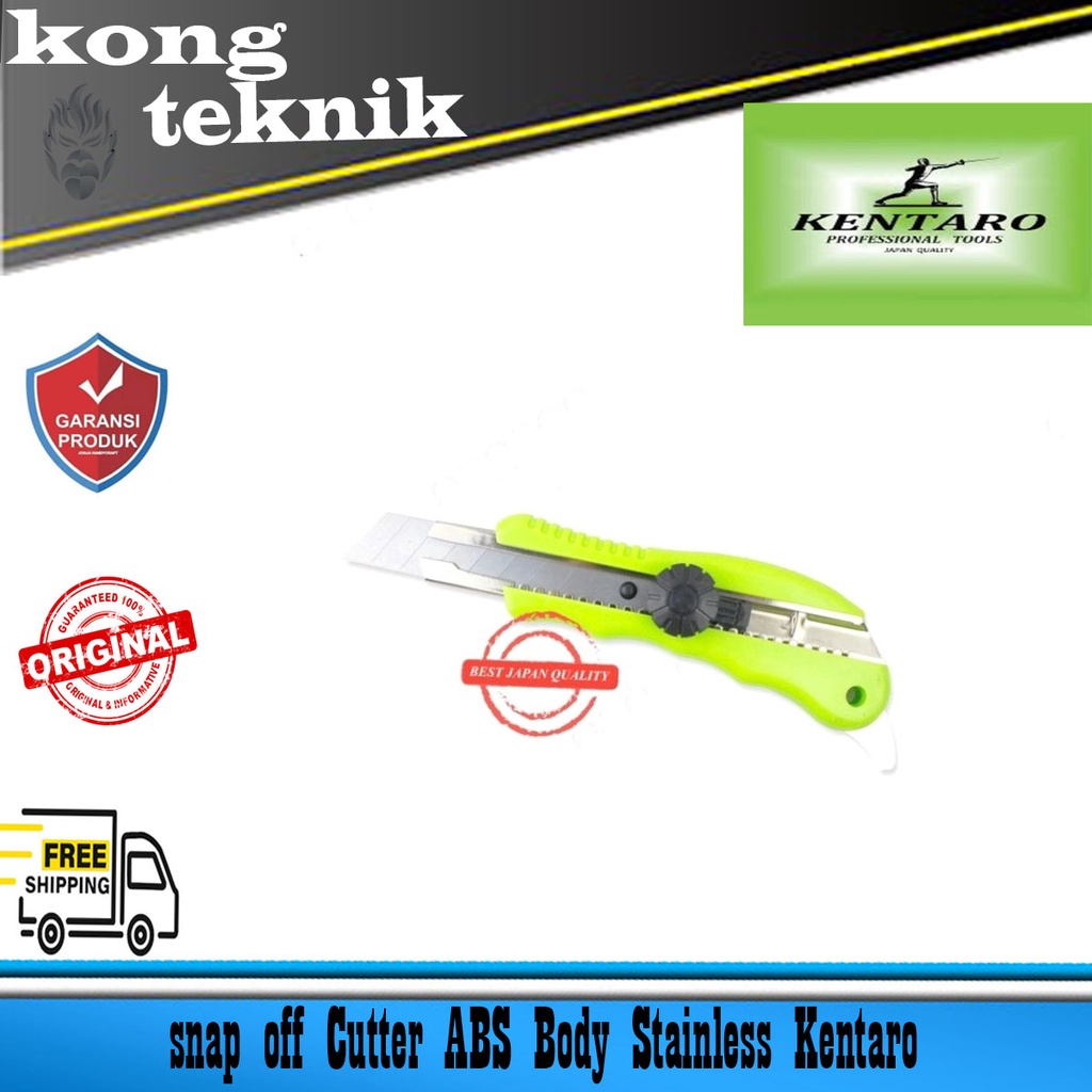 

SNAP OFF CUTTER KATER ABS BODY SNLESS STEEL ALAT PEMOTONG KERTAS KENTARO JAPAN QUALITY