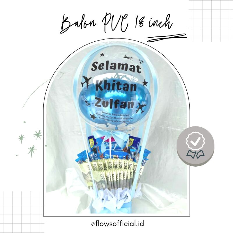 BALON PVC  18 inch KEPERLUAN FLORIST