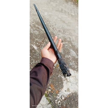 Tongkat komando galih kelor ukir macan