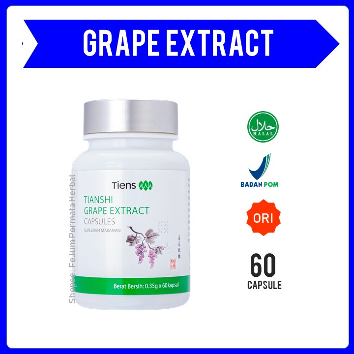 Tiens Grape Extract capsule pelangsing tisnshi herbal original