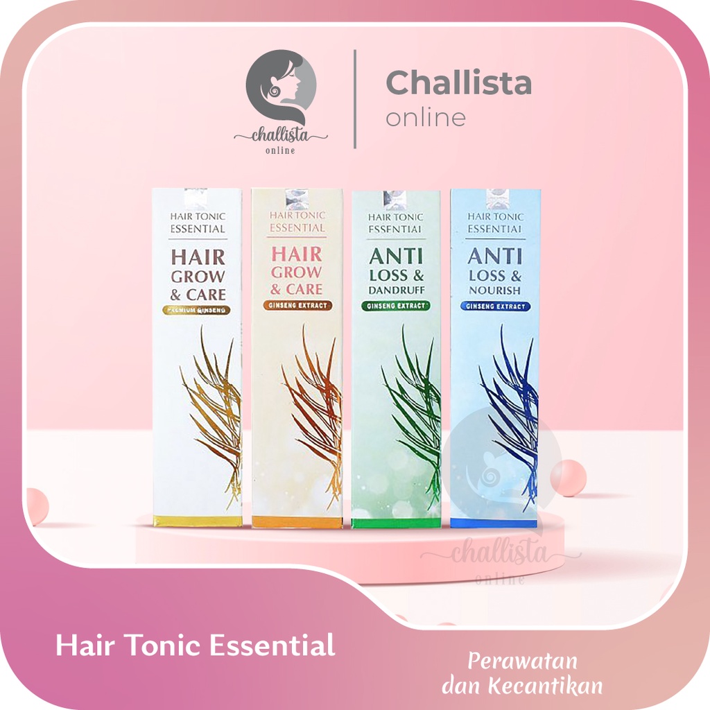 HAIR TONIC ESSENTIAL KUNING HIJAU BIRU - ORIGINAL