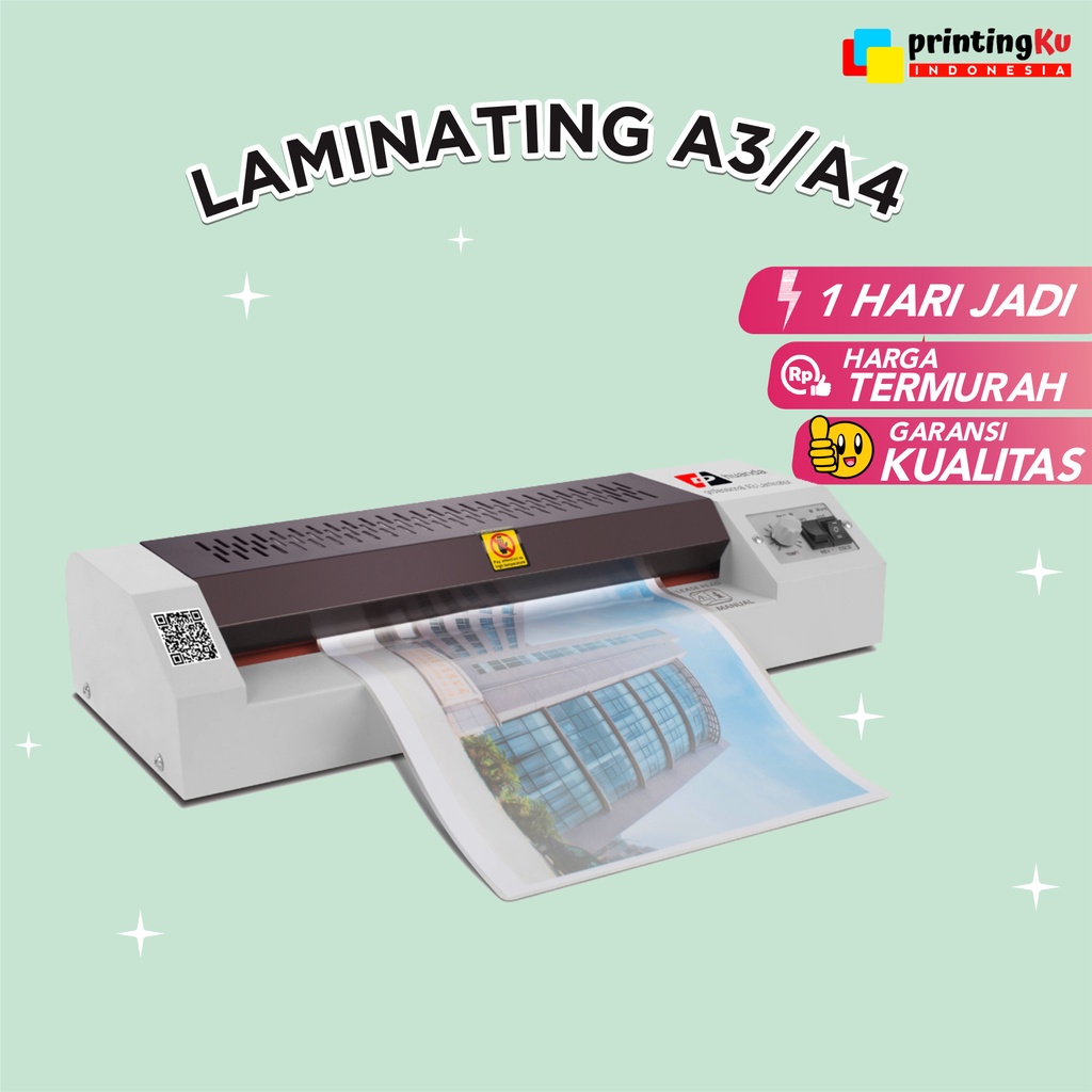 Jual LAMINATING A3/A4 / LAMINATING MURAH ARTPAPER/ LAMINATING DAFTAR
