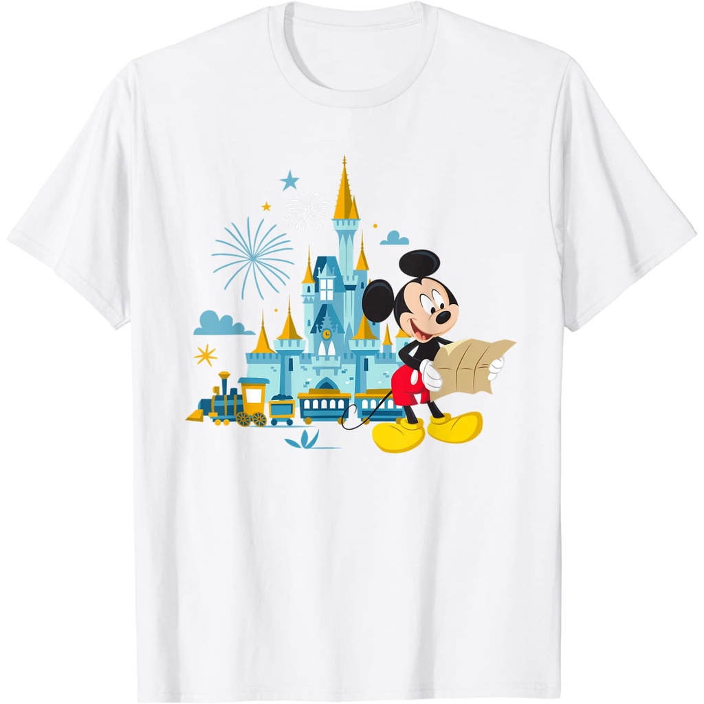 Kaos Anak Walt Disney World 50th Anniversary Mickey Magic Castle