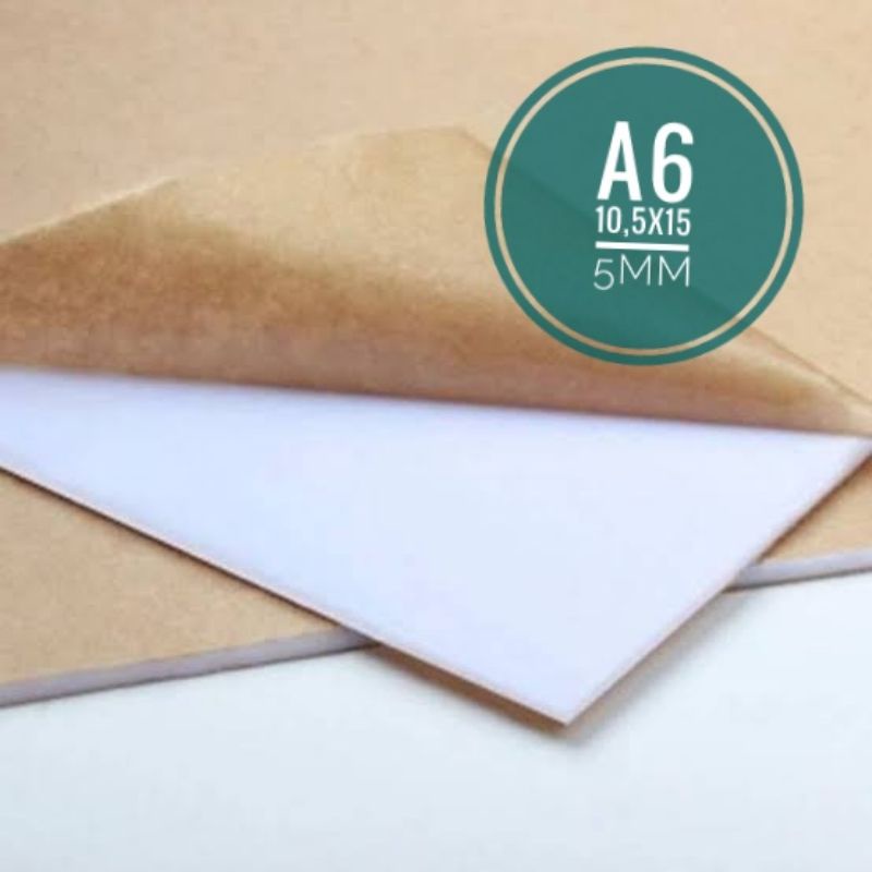 

Acrylic / Akrilik Putih Susu A6 10,5x15 5mm