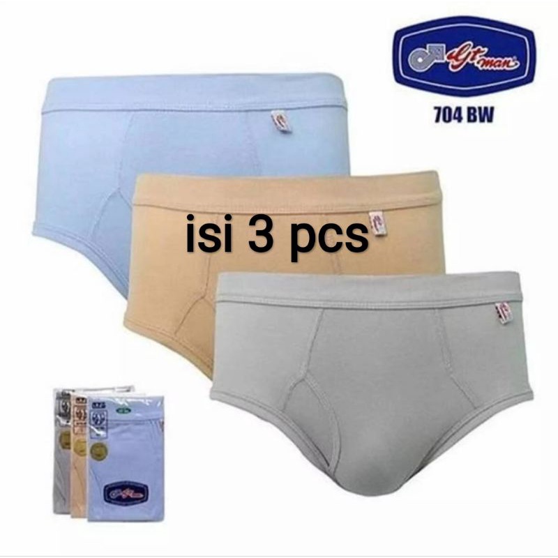 3pcs Celana Dalam Pria GT Man BW CD Laki Laki GTman Dewasa Premium Grosir