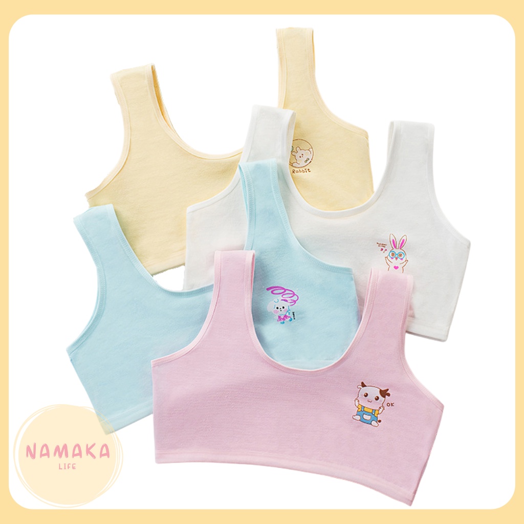 [NL] BEHA BRA ANAK PEREMPUAN BH KECIL KATUN MURNI ANTI GATAL COTTON PURE STEP 1 SD SMP MINISET TANPA