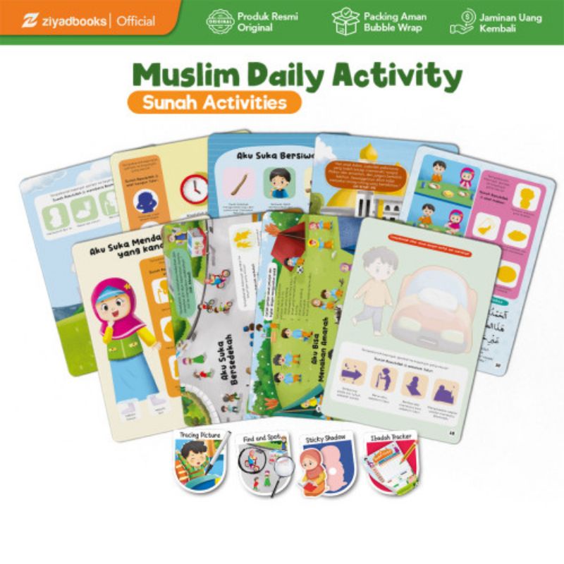 Lembar Aktivitas Anak Muslim Daily Activity Sunnah Activities