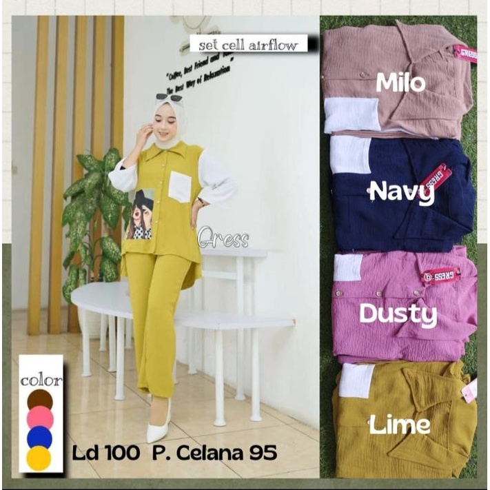 ONE SET AMMARA CRINKLE AIRFLOW