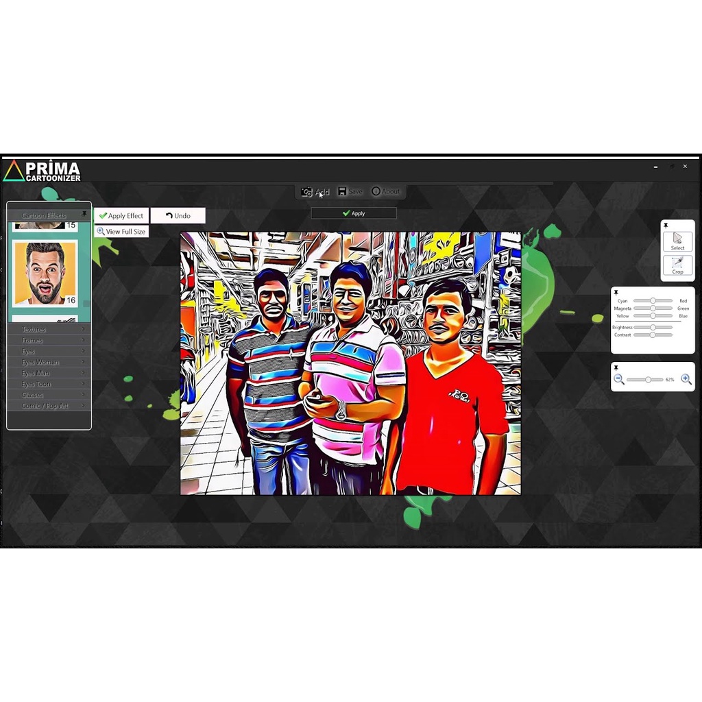 Prima Cartoonizer 4 Software Design Edit Foto Jadi Cartoon Kartun Canvas Foto