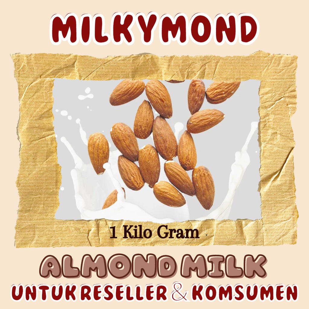 Almond Milk Kemasan 1 Kg Susu Almond Khusus Reseller Untuk Di Jual Kembali