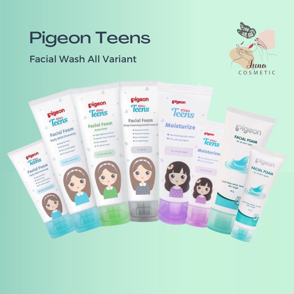 Pigeon Teens Facial Foam for All Skin / Sabun Muka / Pembersih Wajah / Acne / Daily Mild Normal / Oil
