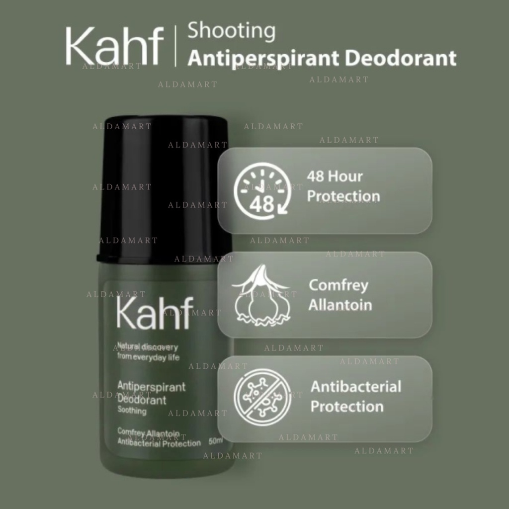 KAHF Deodoran Soothing Antiperspirant Deodoran Pelembab Ketiak Roll On Ketiak