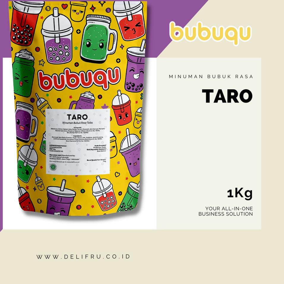 

✨New✨ Powder Drink Taro Latte Bubuqu 1 Kg - Bubuk Minuman Taro Susu gas !!