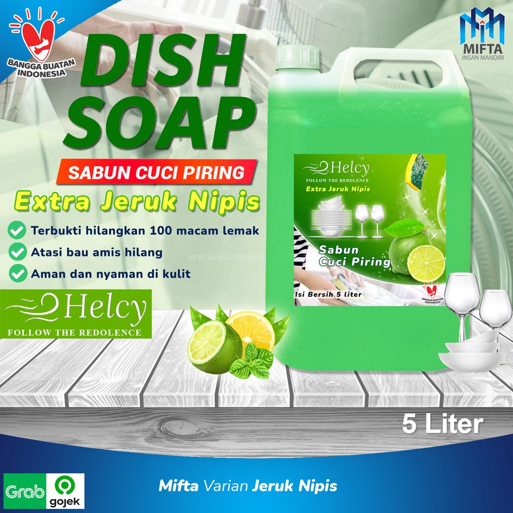 HELCY DISH SOAP 5 LITER / SABUN CUCI PIRING MURAH / SABUN CUCI