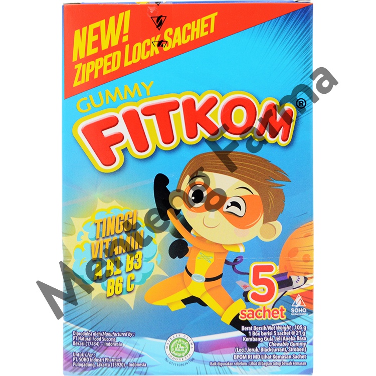 Fitkom Gummy Multivitamin 5 Sachet - Asupan Multivitamin Harian Anak