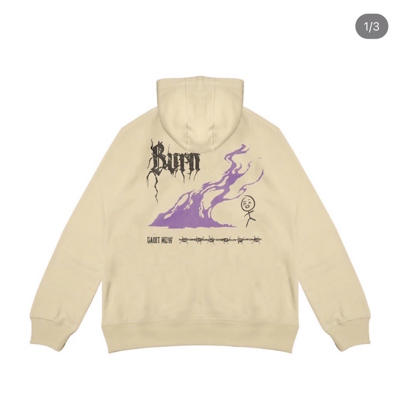 GRDT-BRUN HOODIE CREAM