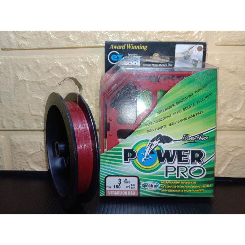 PE spectra power pro 3Lb 150yd red